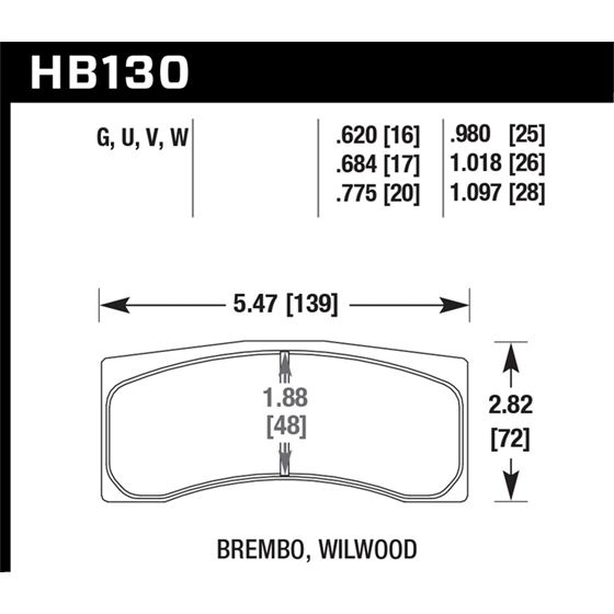 Hawk Performance DTC-80 Disc Brake Pad (HB130Q.980