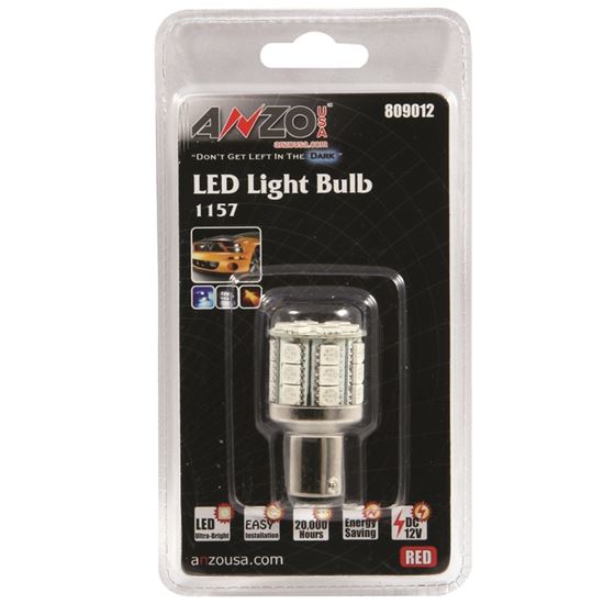 ANZO LED Bulbs Universal LED 1157 Red - 28 LEDs 1