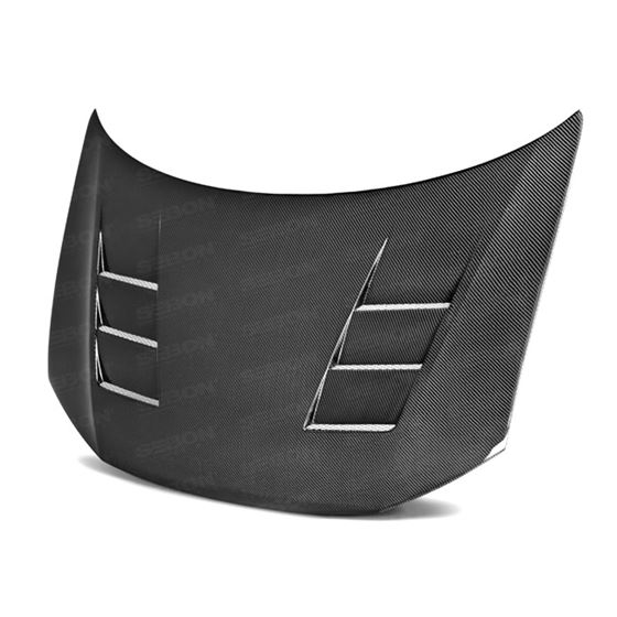 TS-style carbon fiber hood for 2012-2013 Honda Civic 2DR