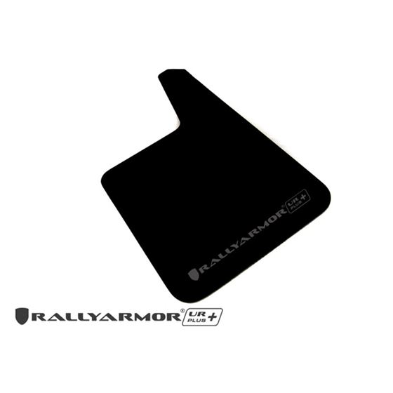 Rally Armor Black Mud Flap/Grey Logo(MF20-URP-BLK/