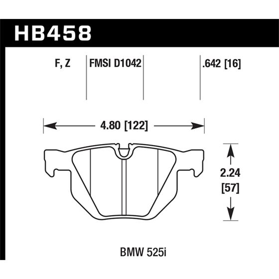 Hawk Performance HPS 5.0 Brake Pads (HB458B.642)