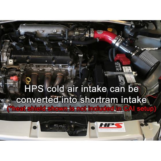 HPS Red Cold Air Intake Kit Cool Long Ram CAI (C-3