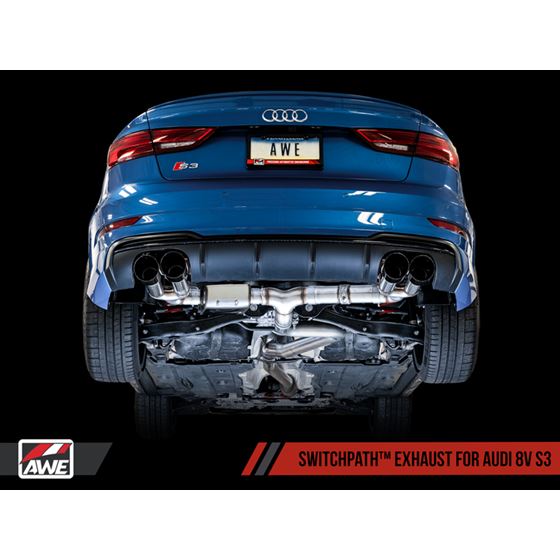 AWE SwitchPath Exhaust for Audi 8V S3 - Diamond-3