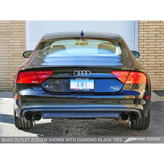 AWE Touring Edition Exhaust for Audi C7 A7 3.0T-3