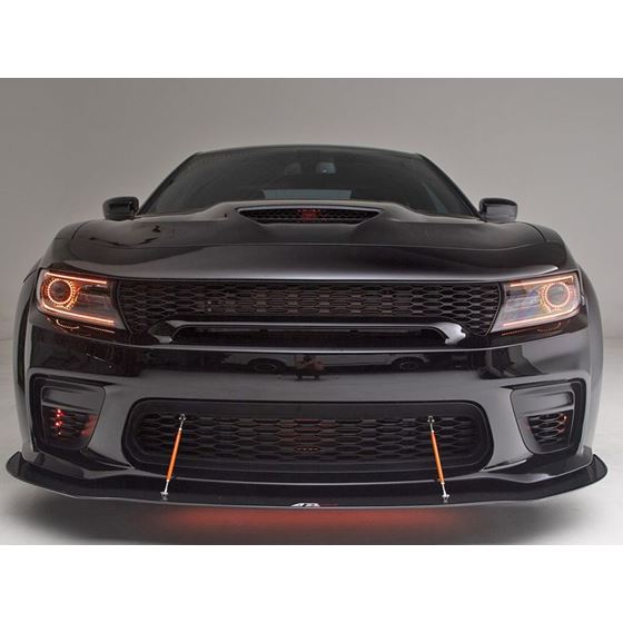 CALL US (855) 998-8726 APR Performance Carbon Fiber Wind Splitter With Rods  for Dodge Charger Hellcat Widebody(CW-721020)