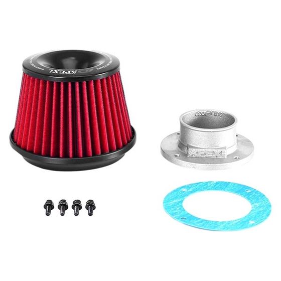 APEXi® 500-A025 - Power Round Straight Red Ai