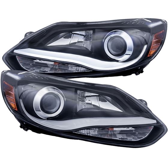 ANZO 2012-2014 Ford Focus Projector Headlights w/