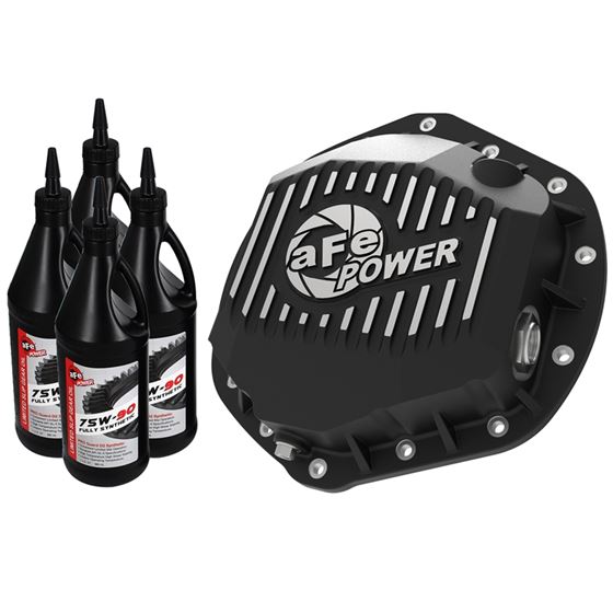 aFe Pro Series Rear Differential Cover Black w/ Ma