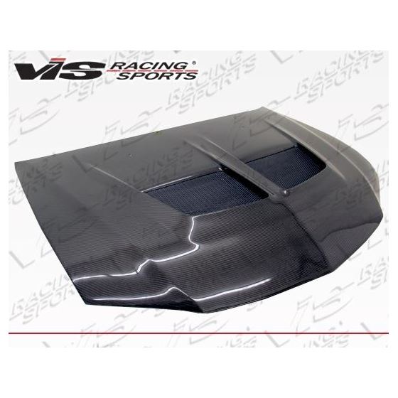 VIS Racing VRS Style Black Carbon Fiber Hood