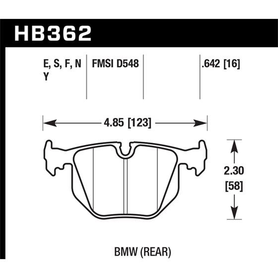 Hawk Performance LTS Brake Pads (HB362Y.642)