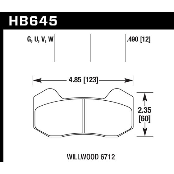 Hawk Performance DTC-30 Disc Brake Pad (HB645W.490