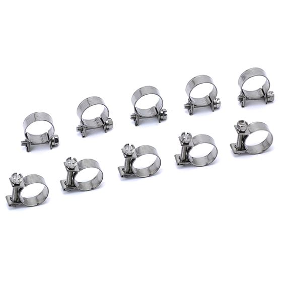 HPS #12 Stainless Steel Fuel Injection Hose Clamps