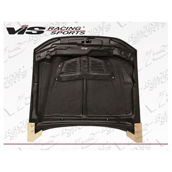 VIS Racing EVO Style Black Carbon Fiber Hood-3