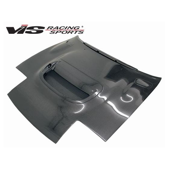 VIS Racing CS Style Black Carbon Fiber Hood