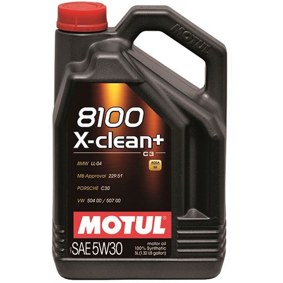 Motul 8100 X-CLEAN + 5W30 5L Synthetic Engine Oil