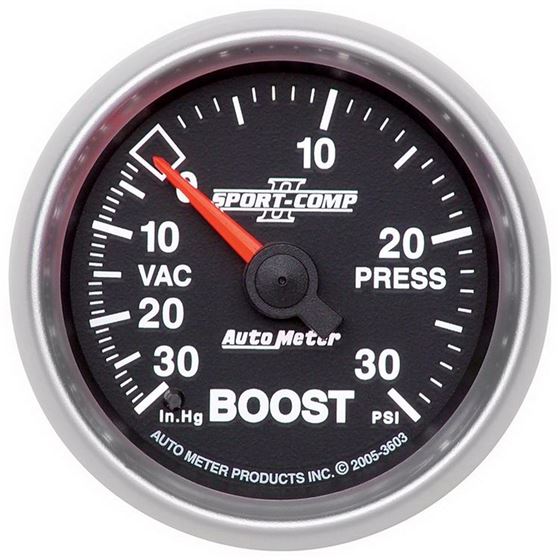 AutoMeter Sport-Comp II 52mm 30 PSI Mechanical Boo