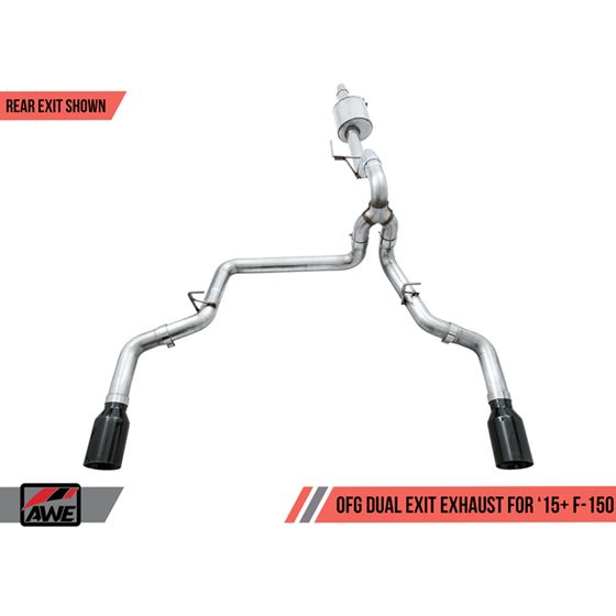 AWE 0FG Dual Exit Exhaust for '15-'20 F-3