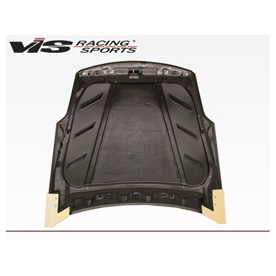 VIS Racing Astek Style Black Carbon Fiber Hood-3