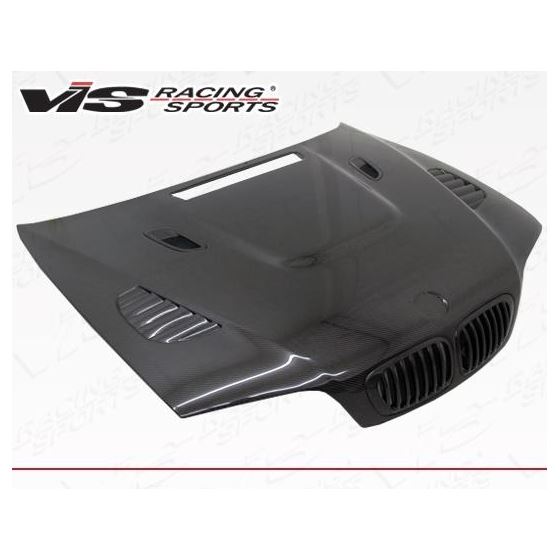 VIS Racing XTS Style Black Carbon Fiber Hood