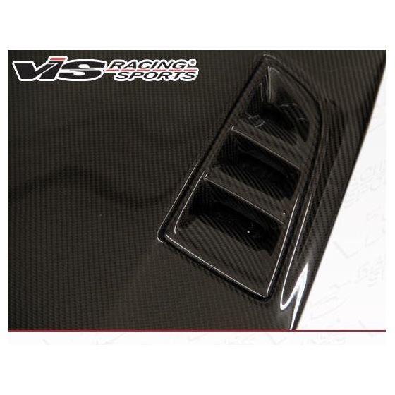 VIS Racing RR Style Black Carbon Fiber Hood-3