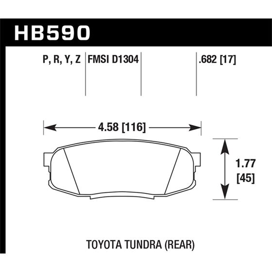 Hawk Performance Performance Ceramic Brake Pads (H