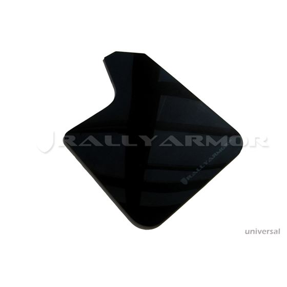 Rally Armor Black Mud Flap/Grey Logo(MF12-UR-BLK/G