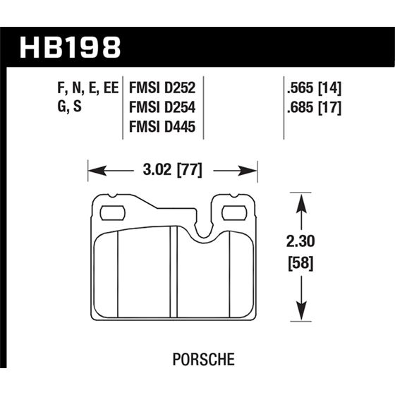 Hawk Performance HP Plus Brake Pads (HB198N.685)