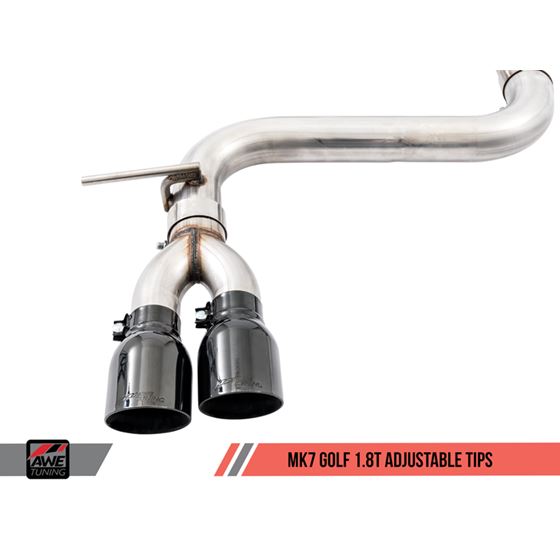 AWE Track Edition Exhaust for VW MK7 Golf 1.8T - D
