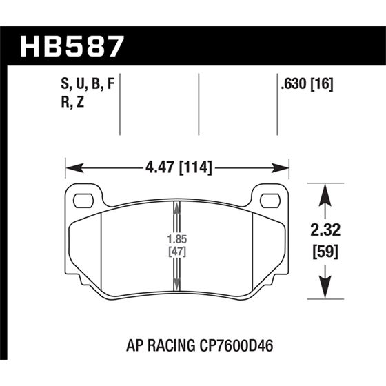 Hawk Performance Street Brake Pads (HB587F.630)