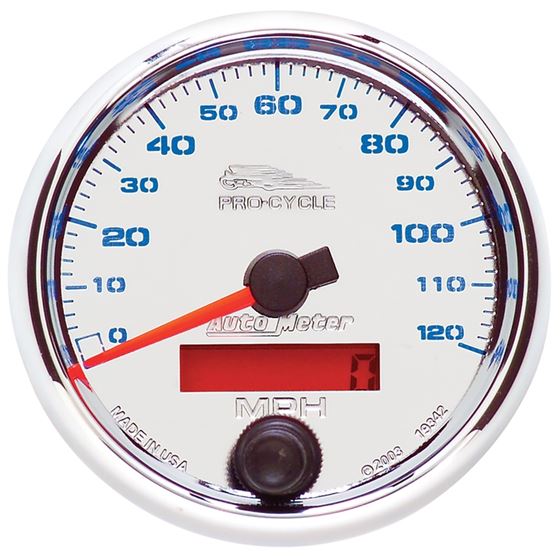 AutoMeter Pro-Cycle Gauge Speedo 2 5/8in 120 Mph E
