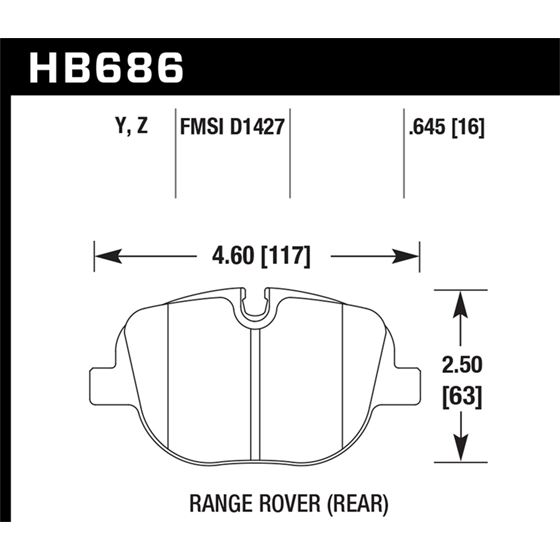 Hawk Performance Performance Ceramic Brake Pads (H