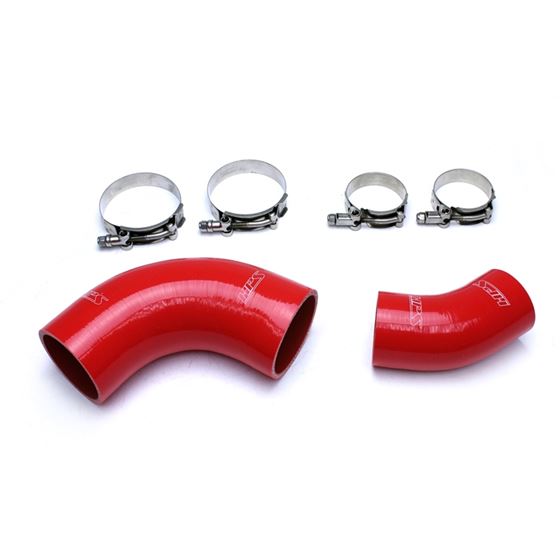 HPS Red Reinforced Silicone Intercooler Hose Kit f