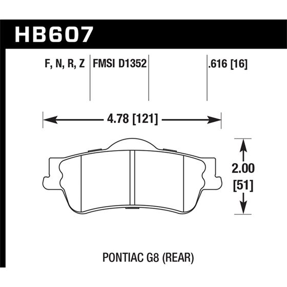 Hawk Performance Performance Ceramic Brake Pads (H