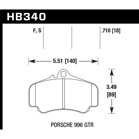 Hawk Performance HPS Disc Brake Pad (HB340F.710)