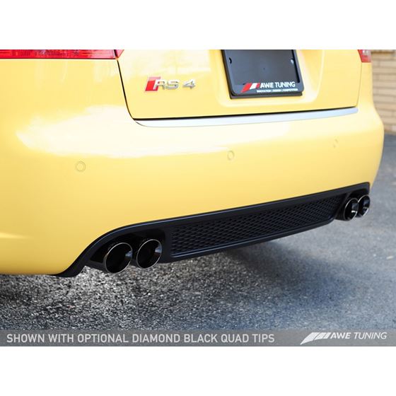 AWE Track Edition Exhaust for B7 RS4 - Diamond Bla