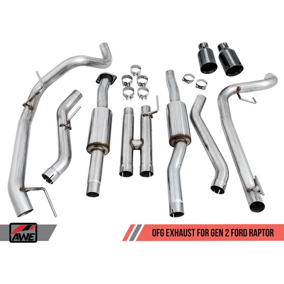 AWE 0FG Exhaust for Gen 2 Ford Raptor Diamond 5-3