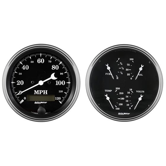 AutoMeter Auto Meter Gauge Kit 2 pc. Quad and Spee