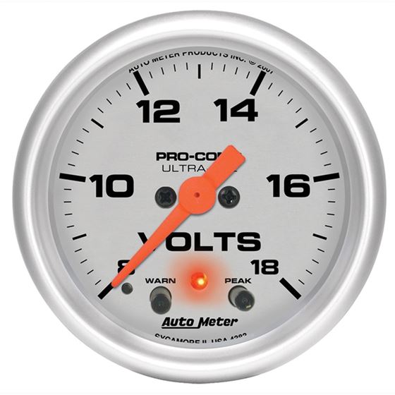 AutoMeter Ultra-Lite 52mm Voltmeter 18V Digital St