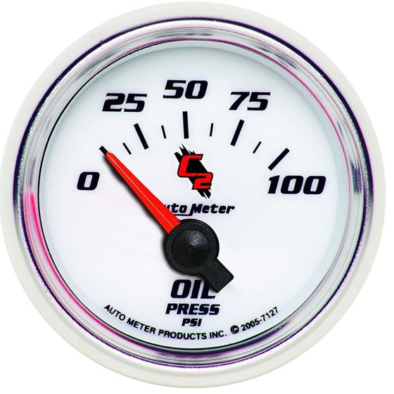 AutoMeter C2 52mm Electric 0-100 PSI Oil Pressure
