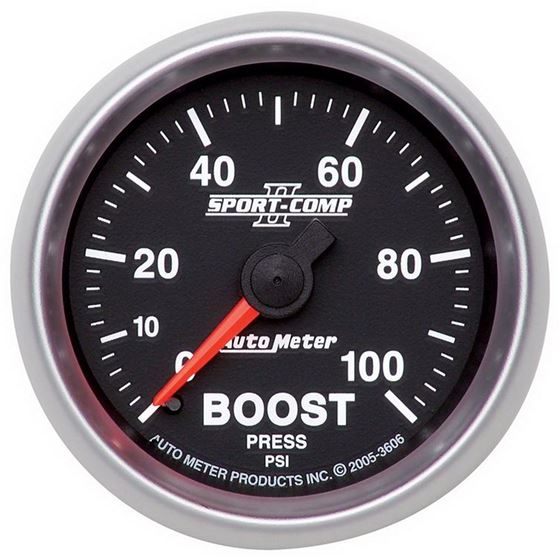 AutoMeter 2-1/16in 0-100 PSI Mechanical Boost Gaug