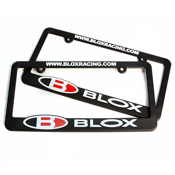 Blox Racing License Plate Frame - Brushed Aluminum