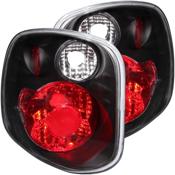 ANZO 2001-2003 Ford F-150 Taillights Black (211143