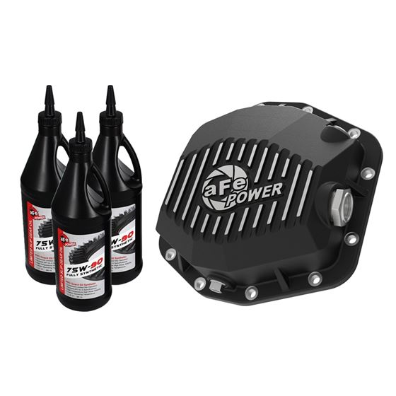 aFe Pro Series Rear Differential Cover Black w/ Ma