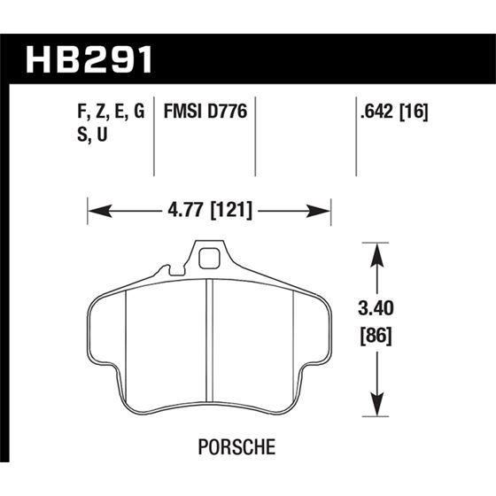 Hawk Performance Blue 9012 Brake Pads (HB291E.642)