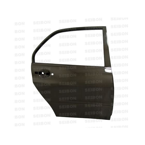 OE-style carbon fiber doors for 2003-2007 Mitsubishi Lancer EVO (REAR)  OFF ROAD USE ONLY.