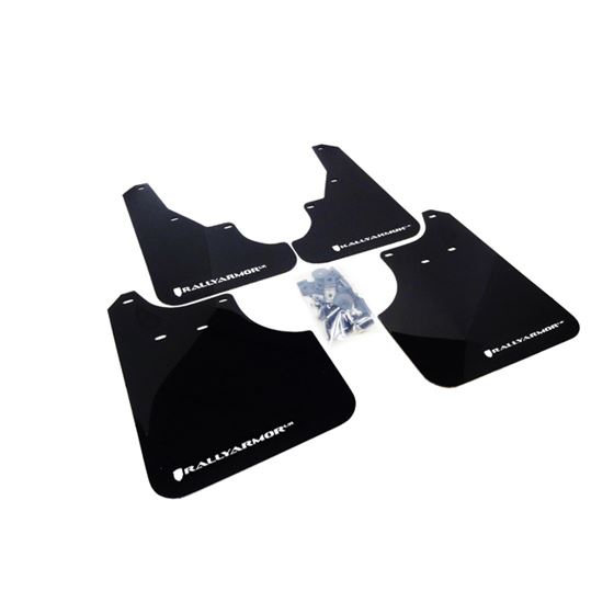 Rally Armor Black Mud Flap/White Logo for 2009 Sub