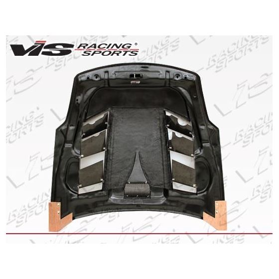 VIS Racing Sniper Style Black Carbon Fiber Hood-3