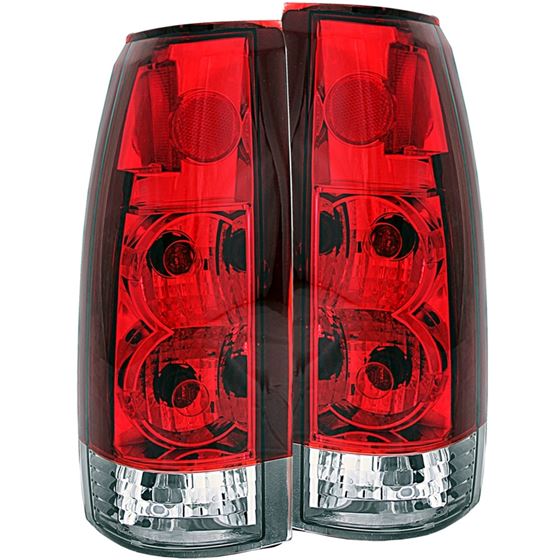 ANZO 1999-2000 Cadillac Escalade Taillights Red/Cl