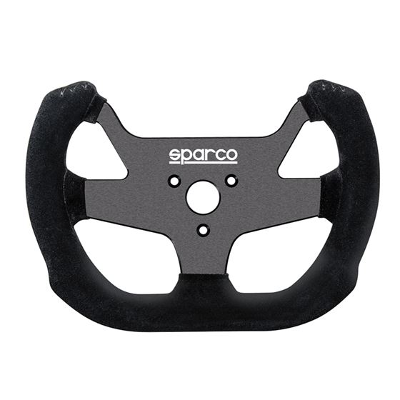 Sparco F10A Racing Steering Wheel, Black Suede (01