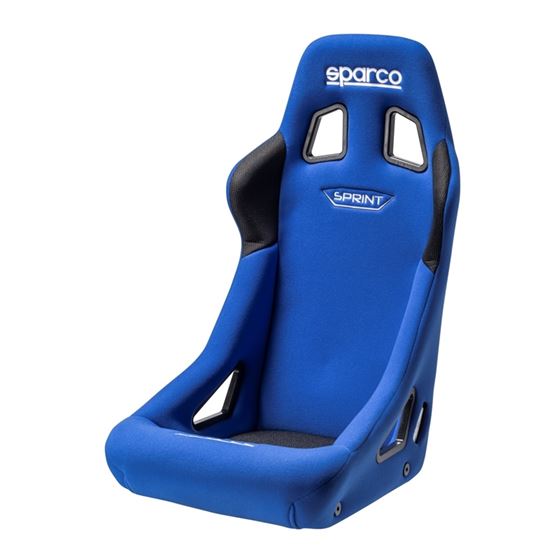 Sparco Sprint Racing Seats, Blue/Blue Cloth with B